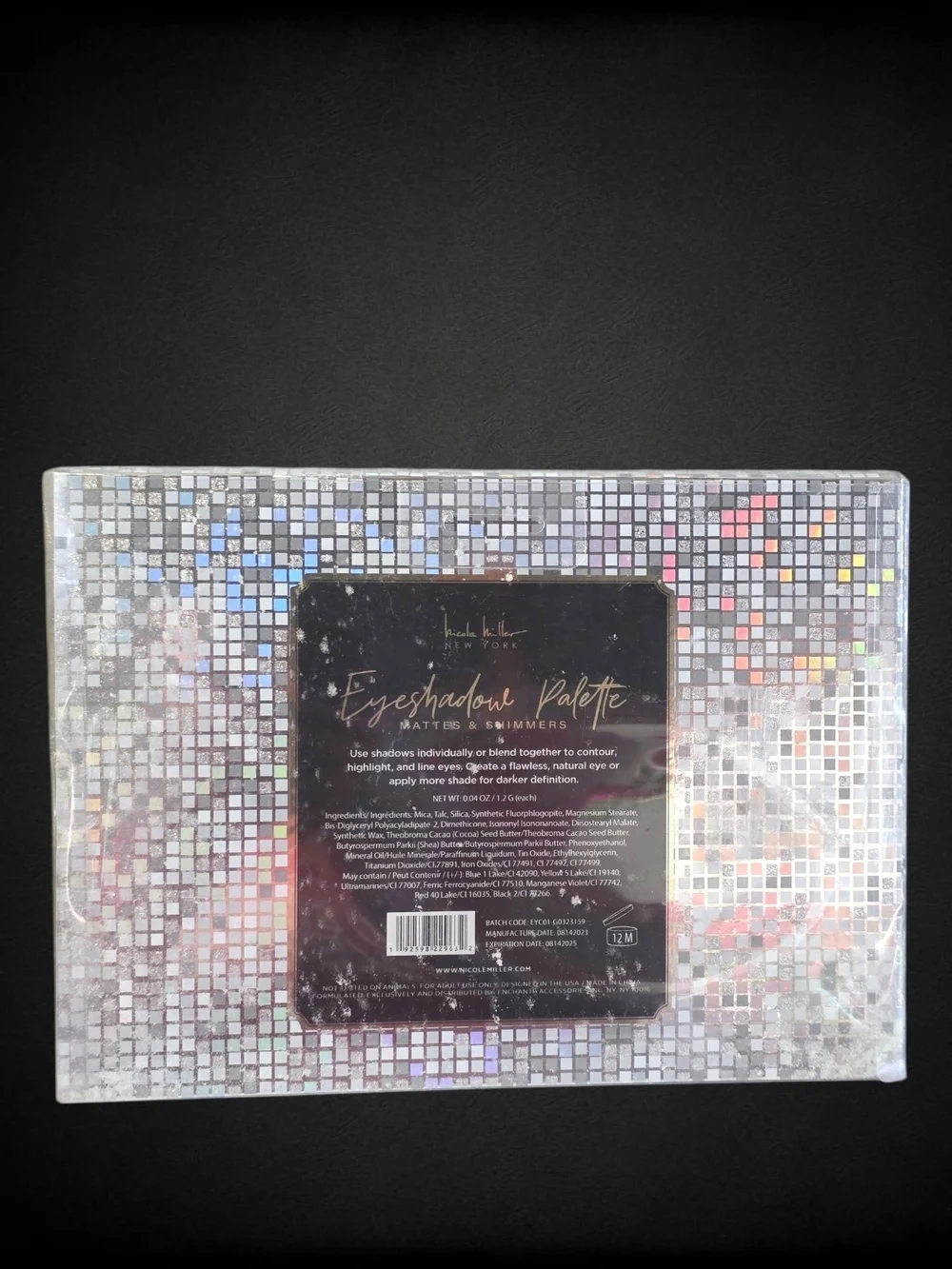 Nicole Miller New York Disco Eyeshadow Palette 35 Color Mattes & Shimmers